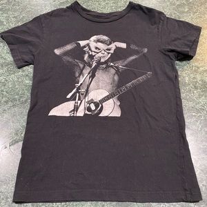 David Bowie Black T-Shirt YOUTH Size Medium (8-10)